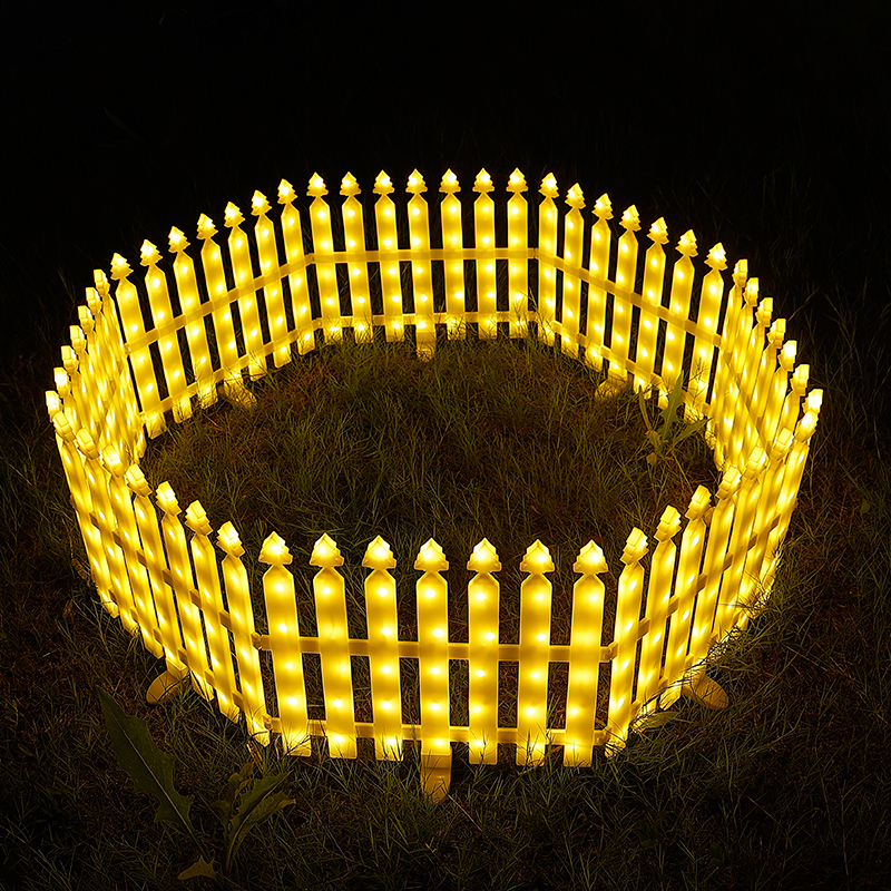 太阳能围栏灯户外彩灯花园庭院篱笆草坪景观布置圣诞节氛围装饰灯 - 图1