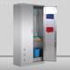 034 stainless steel cleaning cabinet ke-0048 broom cabinet mop cabinet rust cleaning tool storage cabinet double cabinet door