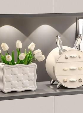 兔子钥匙收纳玄关摆件入户进门置物架客厅乔迁新居礼物家居装饰品