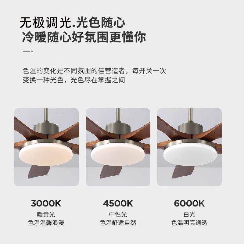 美式复古风扇吊灯复古客厅卧室餐厅灯简约家用变频吊扇灯中古风,淘宝优惠券,粉丝福利购,淘宝优惠卷