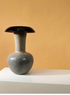 中古风手工异形创意瓶复古风样板间蘑菇头肌理疏离器