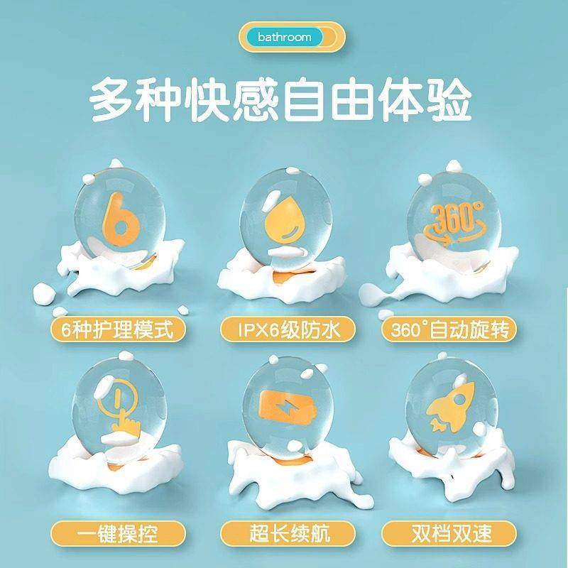 匹奇电动洗澡刷背长柄搓澡仪多功能身体自动搓泥机懒人沐浴神器,淘宝优惠券,粉丝福利购,淘宝优惠卷