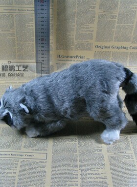 仿真动物浣熊创意家居田园装饰品家居创意软装装饰品橱