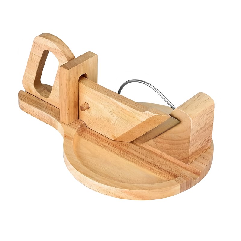 Whoosh fast! Thickened multifunctional wooden sausage root vegetable slicer cucumber ham slicing tool