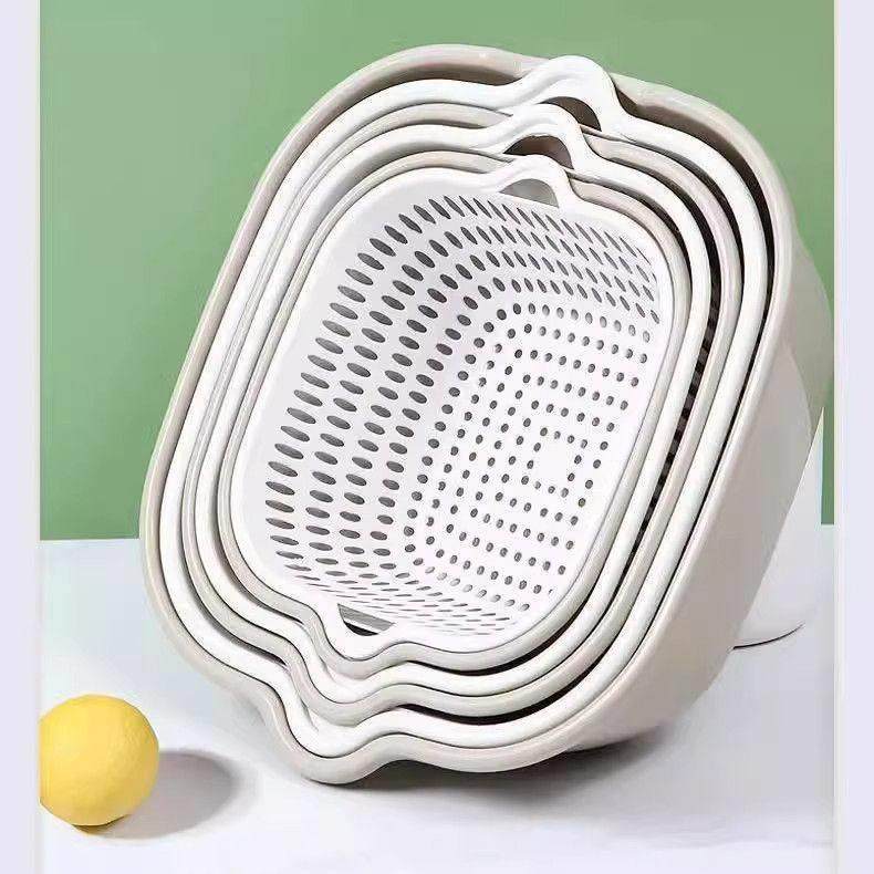 双层厨房洗菜盆沥水篮火锅拼盘洗菜篮家用客厅塑料水果盆洗水果盘,淘宝优惠券,粉丝福利购,淘宝优惠卷