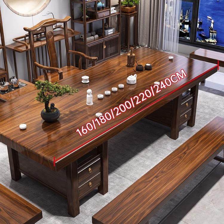 大板实木茶桌椅组合闲鱼二手家具旧货市场捡漏中式泡茶台低价转让,淘宝优惠券,粉丝福利购,淘宝优惠卷