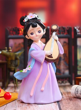 新款国潮倾城佳人系列摆件特大号创意工艺品古风装饰摆件