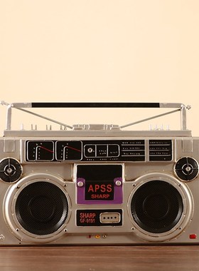 复古摆件老e式电视机留声机收音机模型拍照道具怀旧老物件装饰品