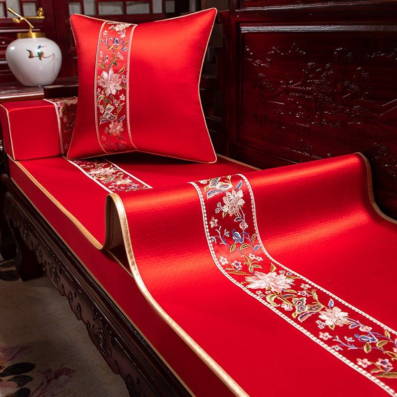 红色喜庆结婚沙发巾高档婚房客厅装饰喜字刺绣沙发靠背巾防尘盖布,淘宝优惠券,粉丝福利购,淘宝优惠卷