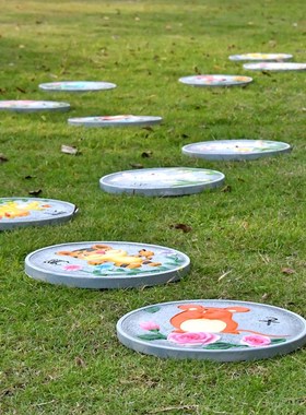 庭院装饰花园摆件十二生肖脚踏板户外草坪布置幼儿园卡通景观雕塑