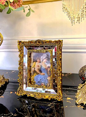 极繁手工 法式别墅精致复古摆件桌面欧式酒吧美式高端奢华装饰品