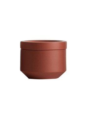 现代简约轻奢橙色储物罐陶瓷材质家居装饰摆件软装饰品