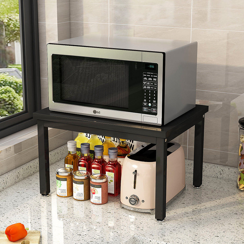 微波炉收纳层架架子烤箱置物架调料落地家用桌面用品收纳层架子加,淘宝优惠券,粉丝福利购,淘宝优惠卷