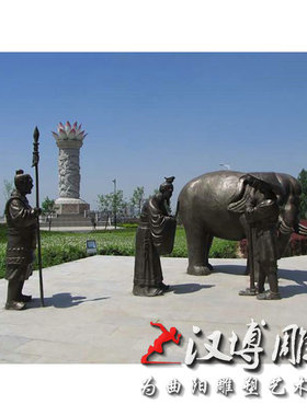 玻璃钢仿铜人物雕塑户外文化广场铸铜二十四孝主题恣蚊饱血人物像