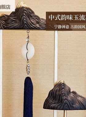 新中式陶瓷摆饰高端内客厅花瓶茶具桌面酒玄关禅意家居装柜饰室品