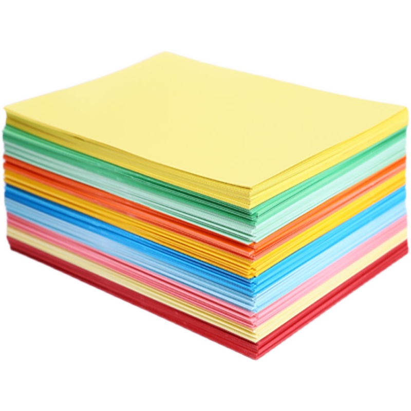 A4彩色卡纸手工硬加厚卡片纸儿童DIY制作材料纸大张画画装饰布置 - 图2