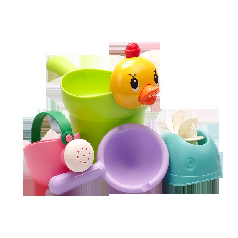 宝宝洗澡水瓢勺水瓢软胶婴儿洗头杯儿童舀水勺黄鸭洗发杯旋转水车,淘宝优惠券,粉丝福利购,淘宝优惠卷