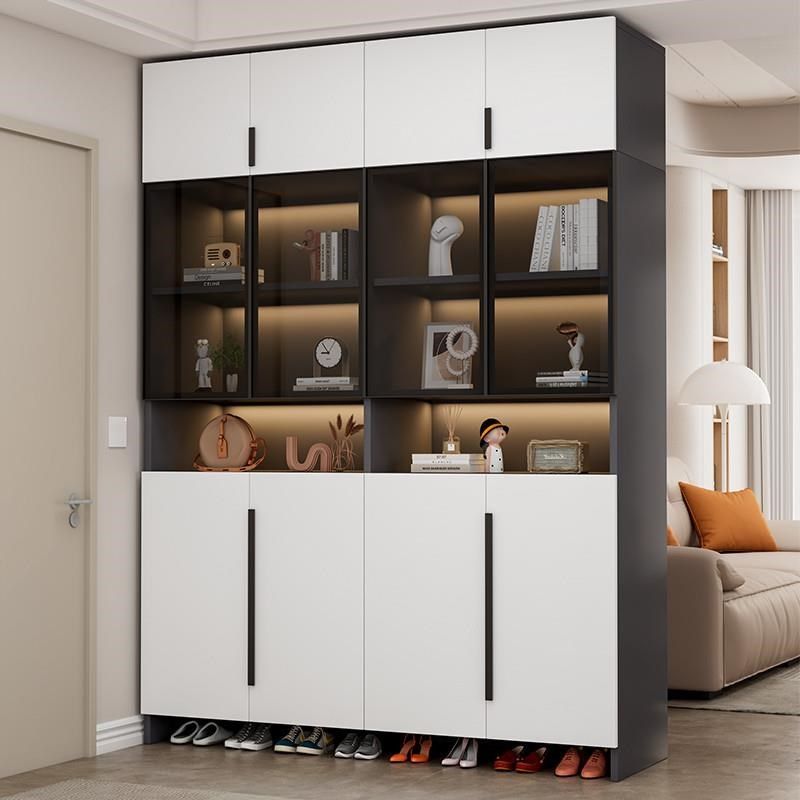 鞋柜家用入户进门隔断靠墙门口玄关柜一体置物柜收纳玻璃门储物柜,淘宝优惠券,粉丝福利购,淘宝优惠卷