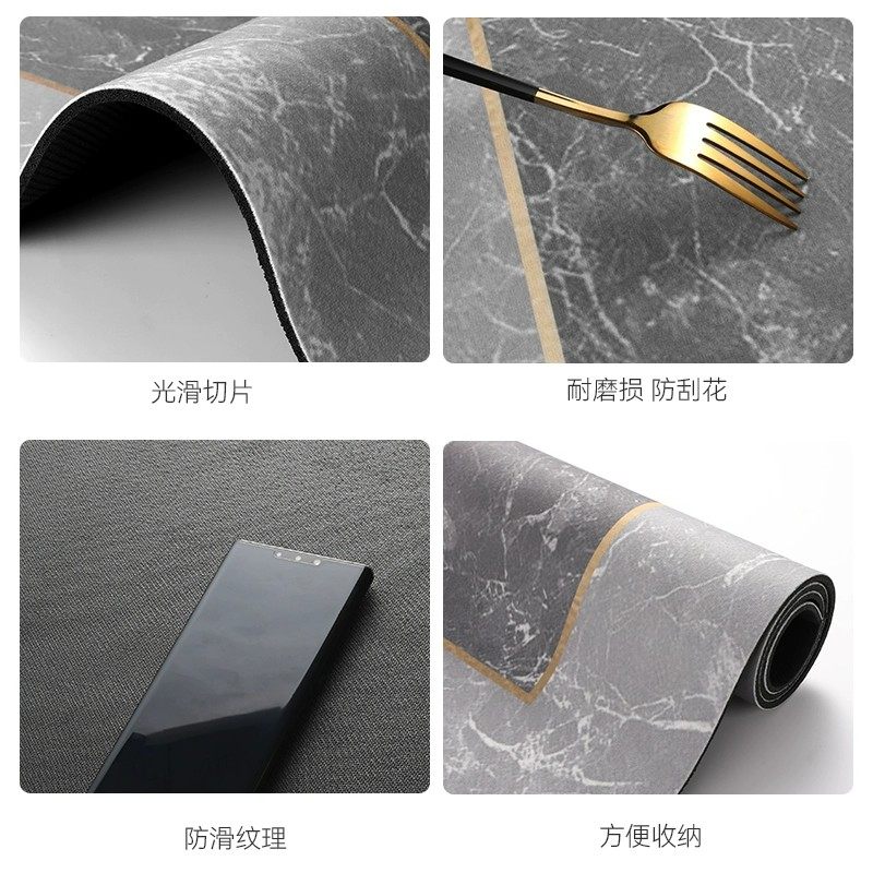 厨房地垫防滑防油污脚垫家用免洗可裁剪高级垫子耐脏加厚吸水地毯,淘宝优惠券,粉丝福利购,淘宝优惠卷