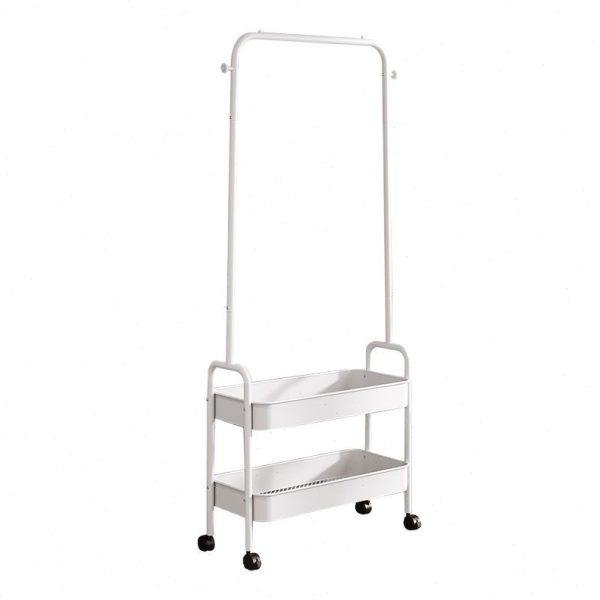 Floor-standing clothes rack, coat rack, movable balcony clothes rack, indoor simple clothes rack, storage rack