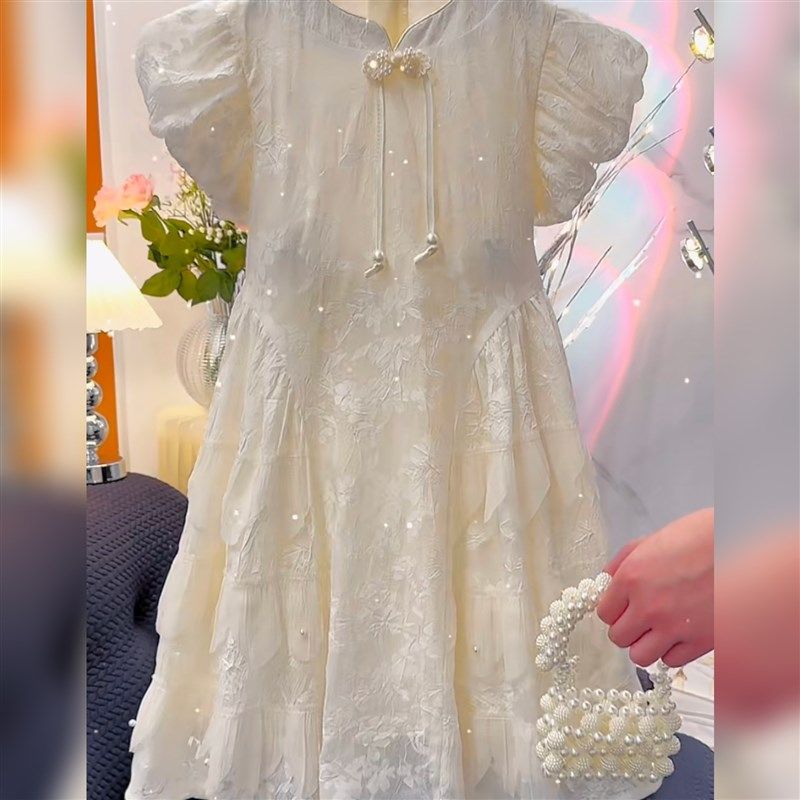 女童连衣裙夏装2024新款儿童国风旗袍裙女孩新中式礼服夏季公主裙,淘宝优惠券,粉丝福利购,淘宝优惠卷