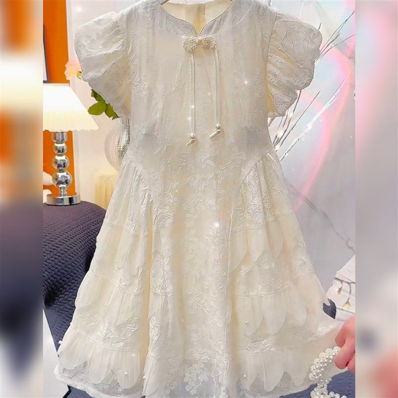 女童连衣裙夏装2024新款儿童国风旗袍裙女孩新中式礼服夏季公主裙,淘宝优惠券,粉丝福利购,淘宝优惠卷