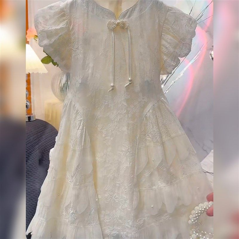 女童连衣裙夏装2024新款儿童国风旗袍裙女孩新中式礼服夏季公主裙,淘宝优惠券,粉丝福利购,淘宝优惠卷