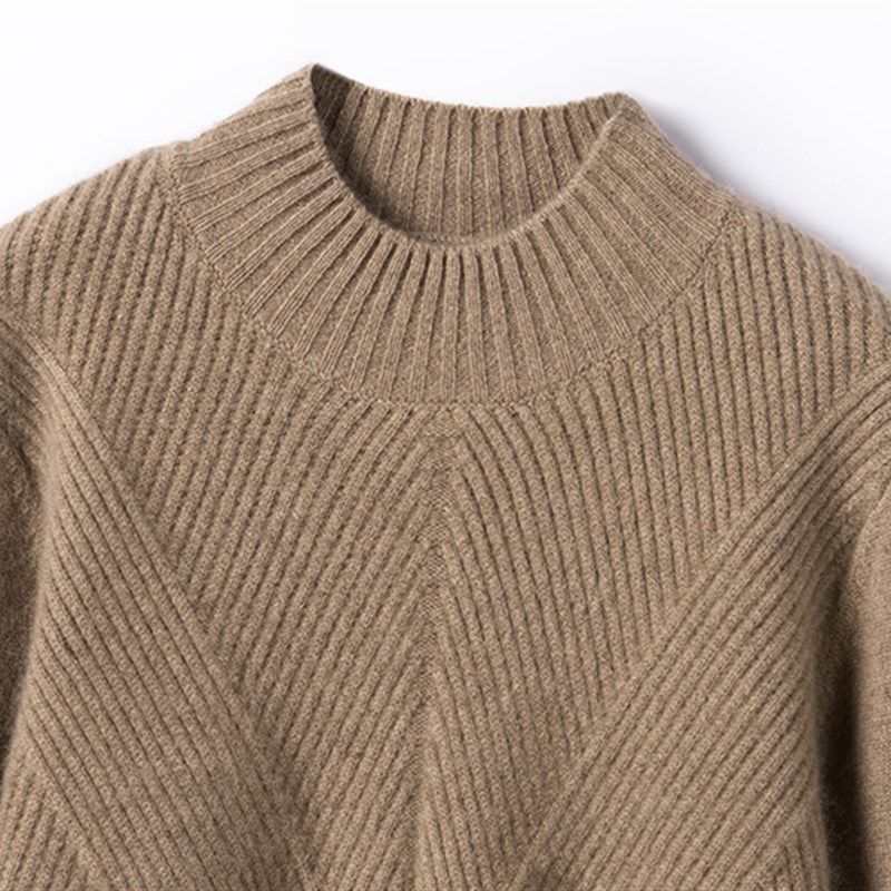 秋冬新款半高领羊绒衫女100纯山羊绒毛衣加厚宽松显瘦针织打底衫,淘宝优惠券,粉丝福利购,淘宝优惠卷