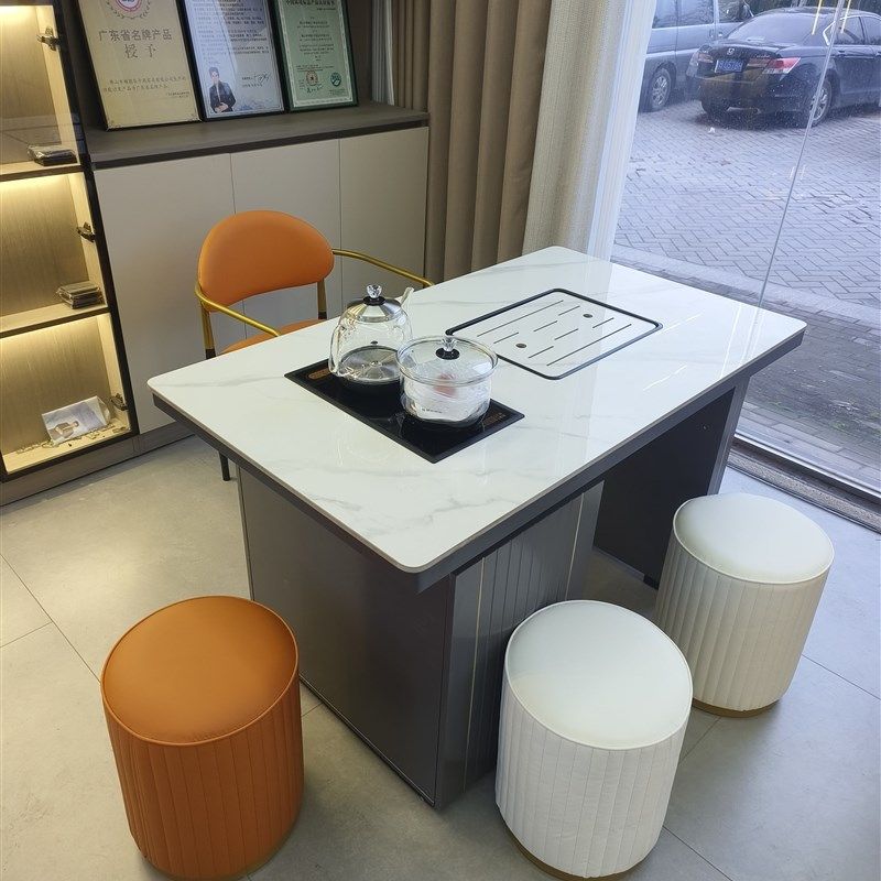 1.2米1.4米轻奢岩板茶台茶桌现代简约阳台茶桌意式极简茶台,淘宝优惠券,粉丝福利购,淘宝优惠卷