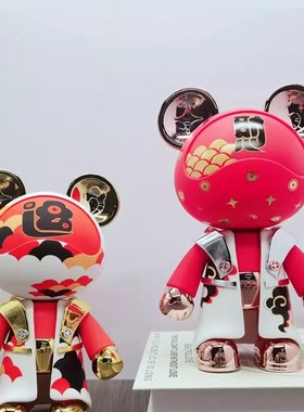 星际熊公仔小摆件k潮玩手办客厅办公室玄关装饰品生日新年乔迁礼