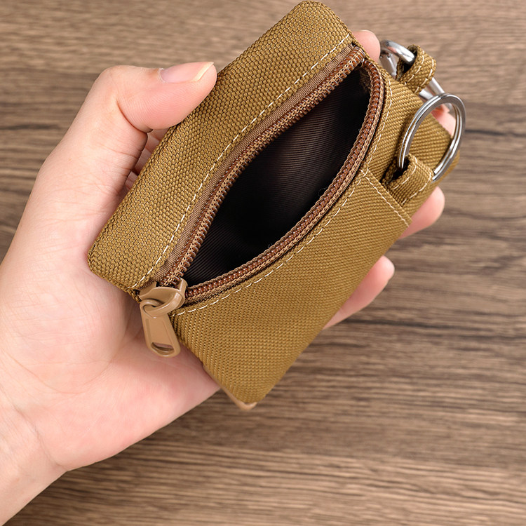2025新款简约时尚帆布零钱包迷你卡包小钱包洋气钥匙包多功能收纳,淘宝优惠券,粉丝福利购,淘宝优惠卷
