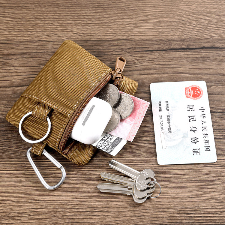 2025新款简约时尚帆布零钱包迷你卡包小钱包洋气钥匙包多功能收纳,淘宝优惠券,粉丝福利购,淘宝优惠卷