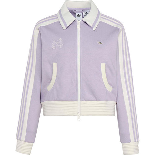 Adidas/阿迪达斯正品三叶草女士亲肤透气经典休闲针织夹克KY2151 - 图3