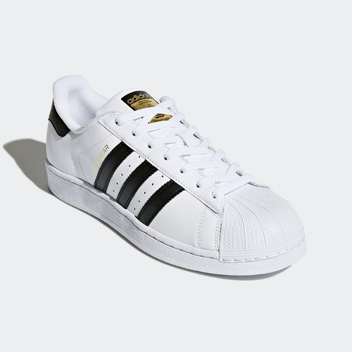 Adidas/阿迪达斯正品三叶草金标贝壳头男女同款休闲板鞋C77124 - 图1