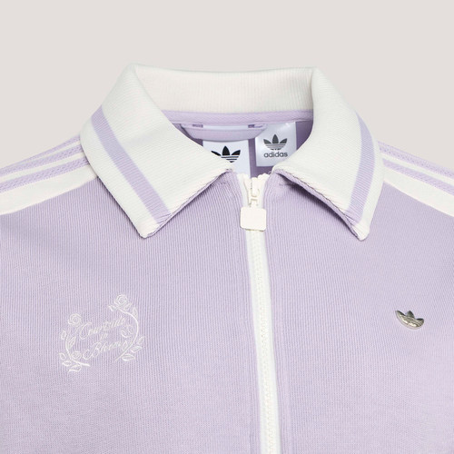 Adidas/阿迪达斯正品三叶草女士亲肤透气经典休闲针织夹克KY2151 - 图1