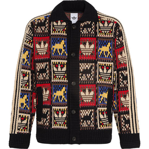Adidas/阿迪达斯官方正品三叶草男女同款慵懒风开衫外套KR2801 - 图3