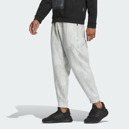 Adidas/阿迪达斯官方正品新款男子水洗印染针织运动长裤IP4945 - 图1