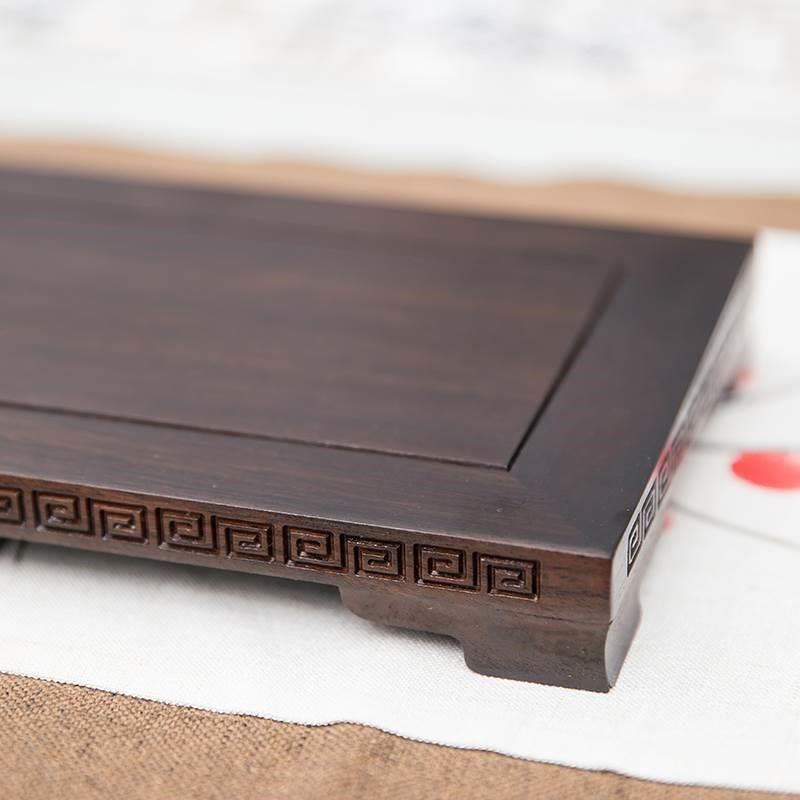 黑檀木长方形实木底座摆件鱼缸茶室托盘盆景佛像瓷器花瓶原木托架,淘宝优惠券,粉丝福利购,淘宝优惠卷