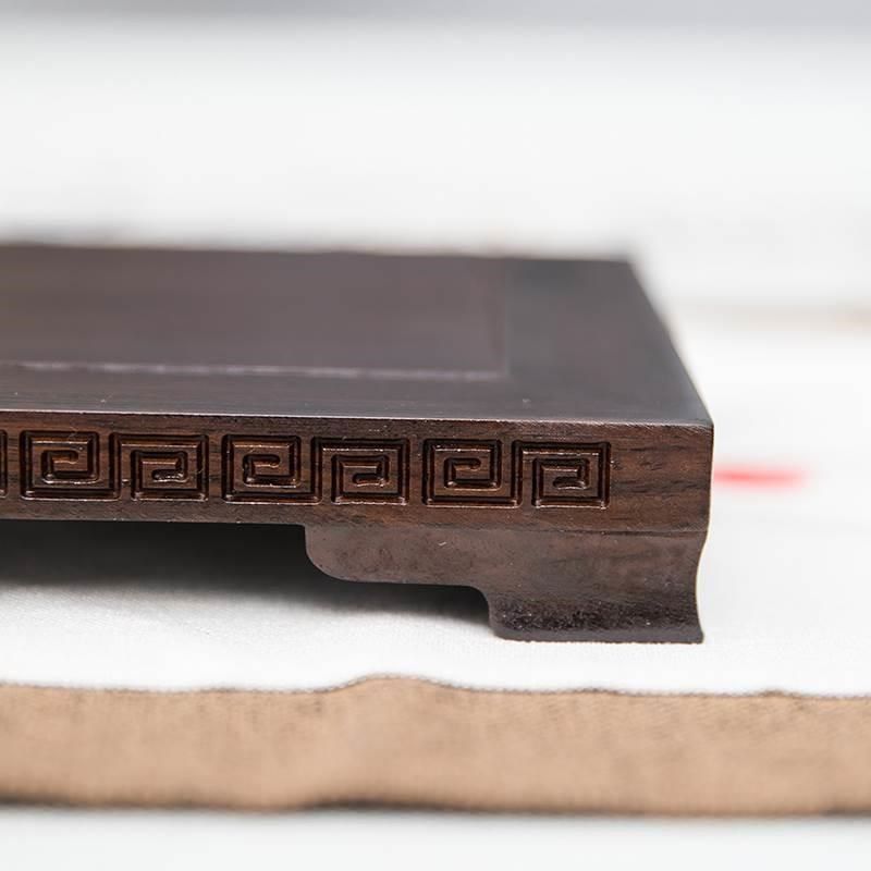 黑檀木长方形实木底座摆件鱼缸茶室托盘盆景佛像瓷器花瓶原木托架,淘宝优惠券,粉丝福利购,淘宝优惠卷