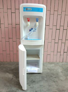 立式管线机不锈钢储水斗铁皮款 冷热温热直饮水机 老款式实用