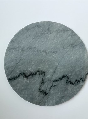北欧天然大理石i几何托盘隔热垫圆形餐盘化妆镜珠宝首饰拍摄道具