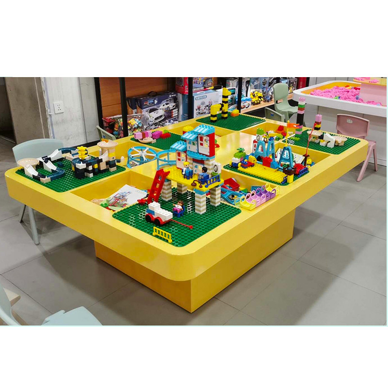 商场烤漆沙盘积木桌大尺寸幼儿园多功能大号木制玩具桌套装商用,淘宝优惠券,粉丝福利购,淘宝优惠卷