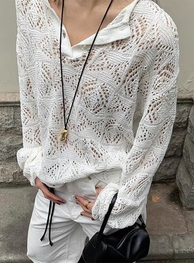 花生黑色长皮绳项链女款2024新款长款吊坠秋冬毛衣链高级挂绳长链