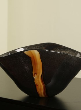 跃动的岩浆艺术琉璃花瓶轻奢客厅茶几电视柜可水培插花花器装饰品