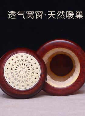 葫芦虫罐蝈蝈高端精品过冬保温蝈蝈笼子蛐蛐虫具文玩叫罐范制鸡心