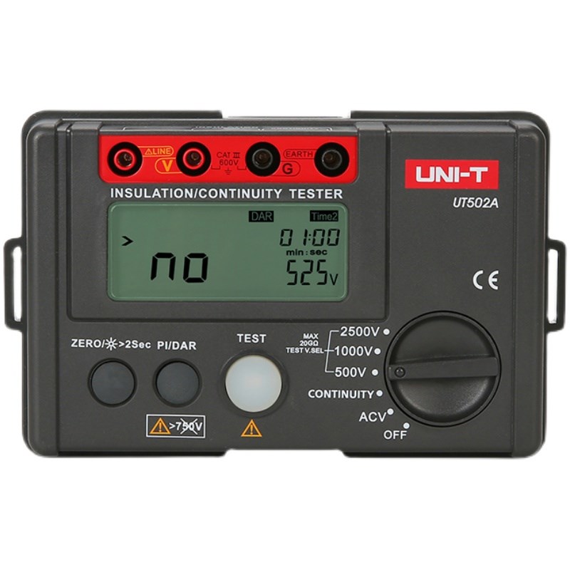 优利德UT501A/UT502C绝缘电阻测试仪1000V兆欧表500V数字摇表2500 - 图2