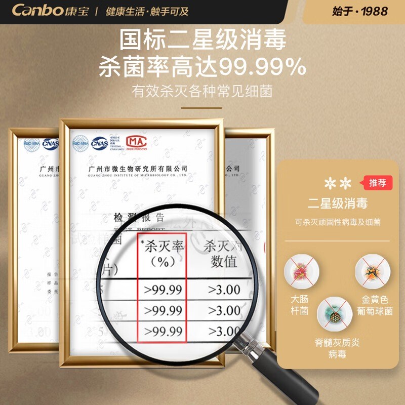 Kangbao XDZ-WC2 disinfection cabinet household small desktop wall-mounted horizontal kindergarten tableware water cup special