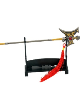 古代冷兵器赵子龙金属模型赵云豪龙胆长枪三国吕布方天画戟小摆件