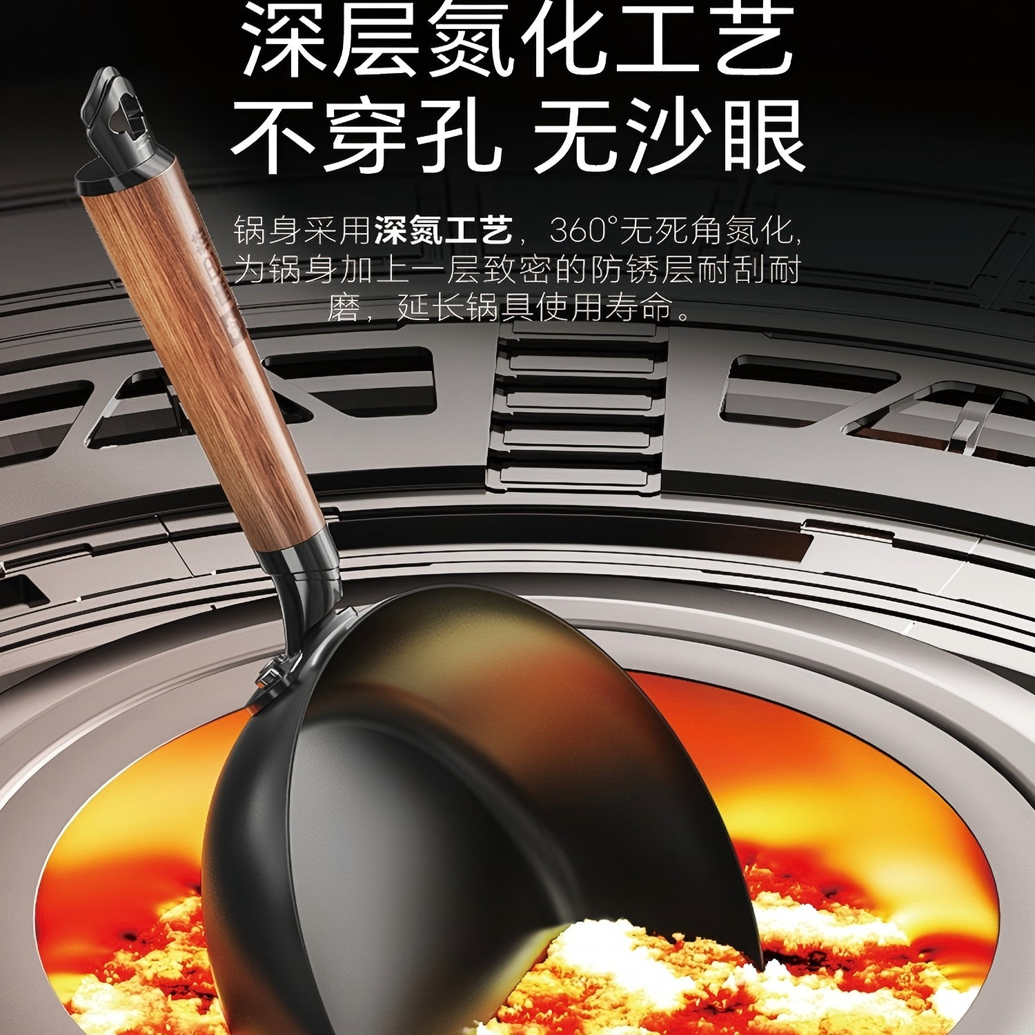 康巴赫仿生不粘煎锅无涂层家用炒锅防锈平底铁锅电磁炉燃气灶通用,淘宝优惠券,粉丝福利购,淘宝优惠卷