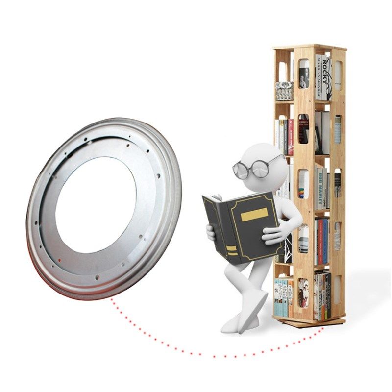 9英寸自由旋转眼镜展示架家具转盘手动旋转白锌圆形书架转盘五金,淘宝优惠券,粉丝福利购,淘宝优惠卷